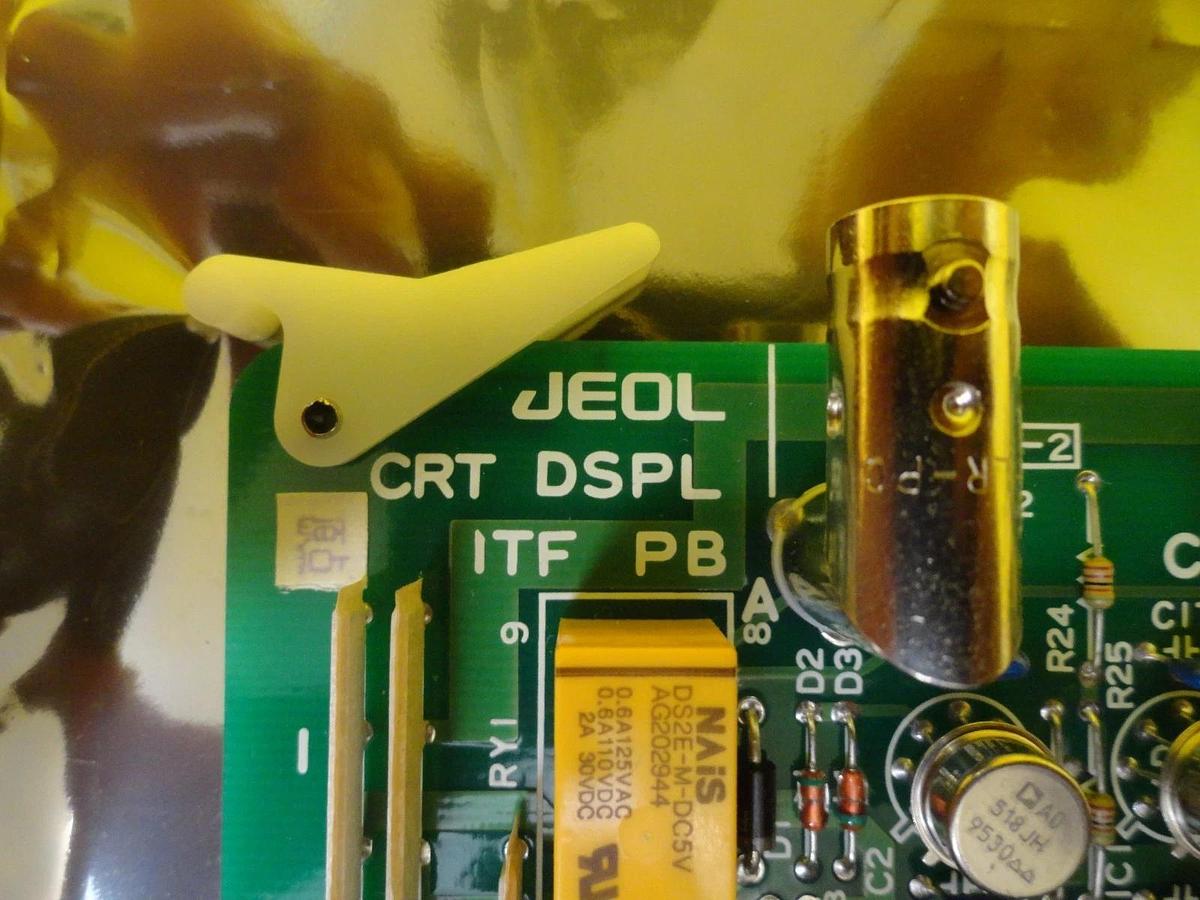 Used JEOL MP002902(02) CRT DSPL ITF PB Interface Board PCB Card JEM-2010F Working