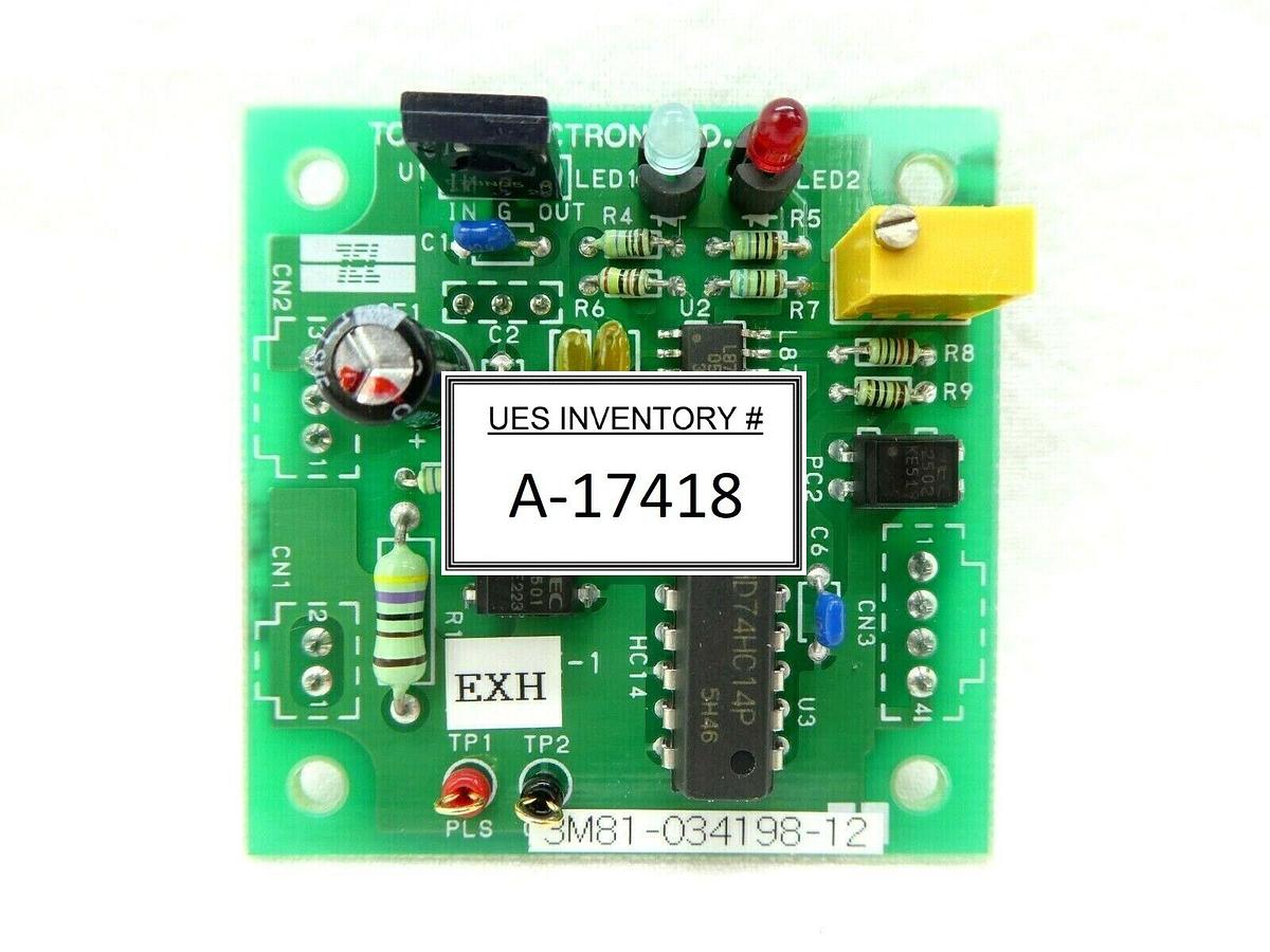 Used TEL Tokyo Electron 3M81-034198-12 Process Board PCB TYB62K-1/DCFA Trias Working