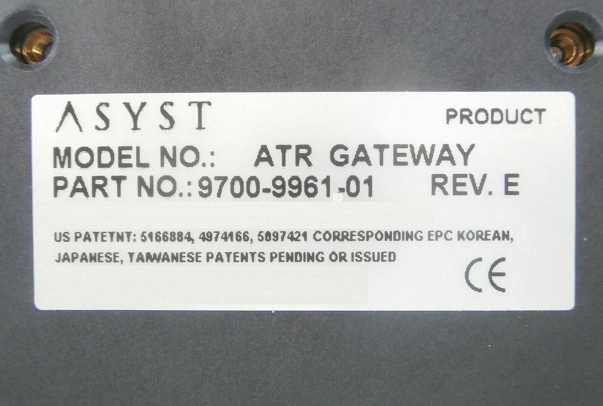Used Asyst Technologies 9700-9961-01 RFID Advantag ATR Gateway Rev. E Working Surplus