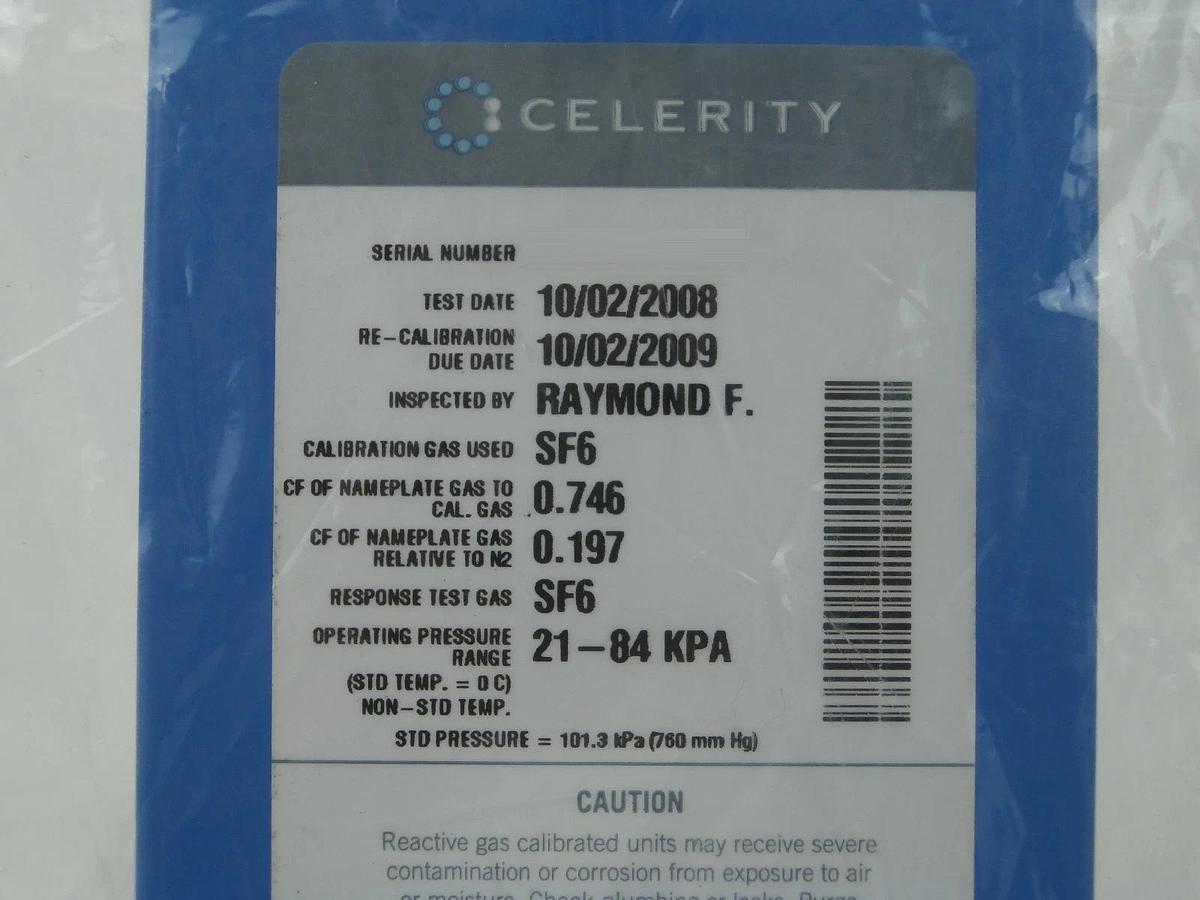 Refurbished Celerity FC-2979MEP5X-WM Mass Flow Controller 200 SCCM C4F6 TN2979 Refurbished