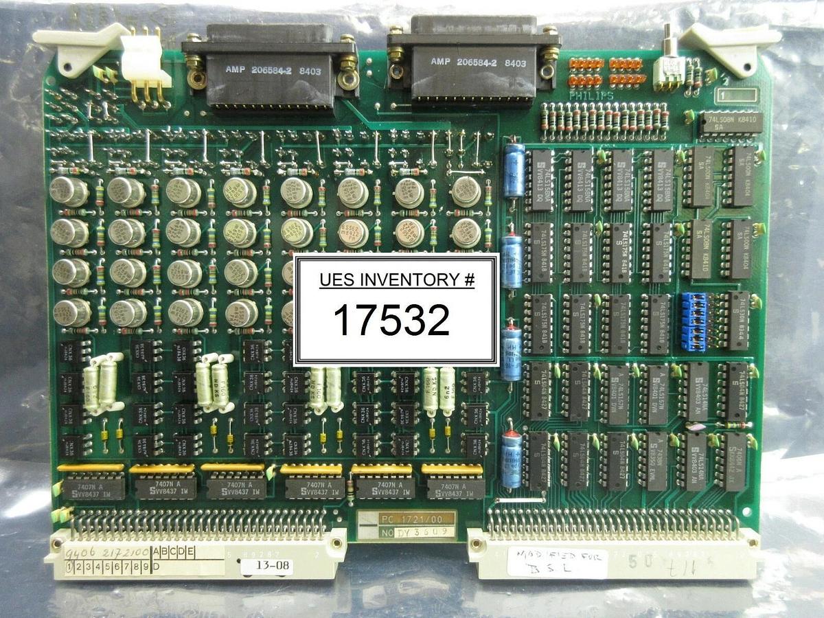 Used Philips 1721/00 Processor PCB Card ASML 9406.217.2100 PAS 5000/2500 Used Working