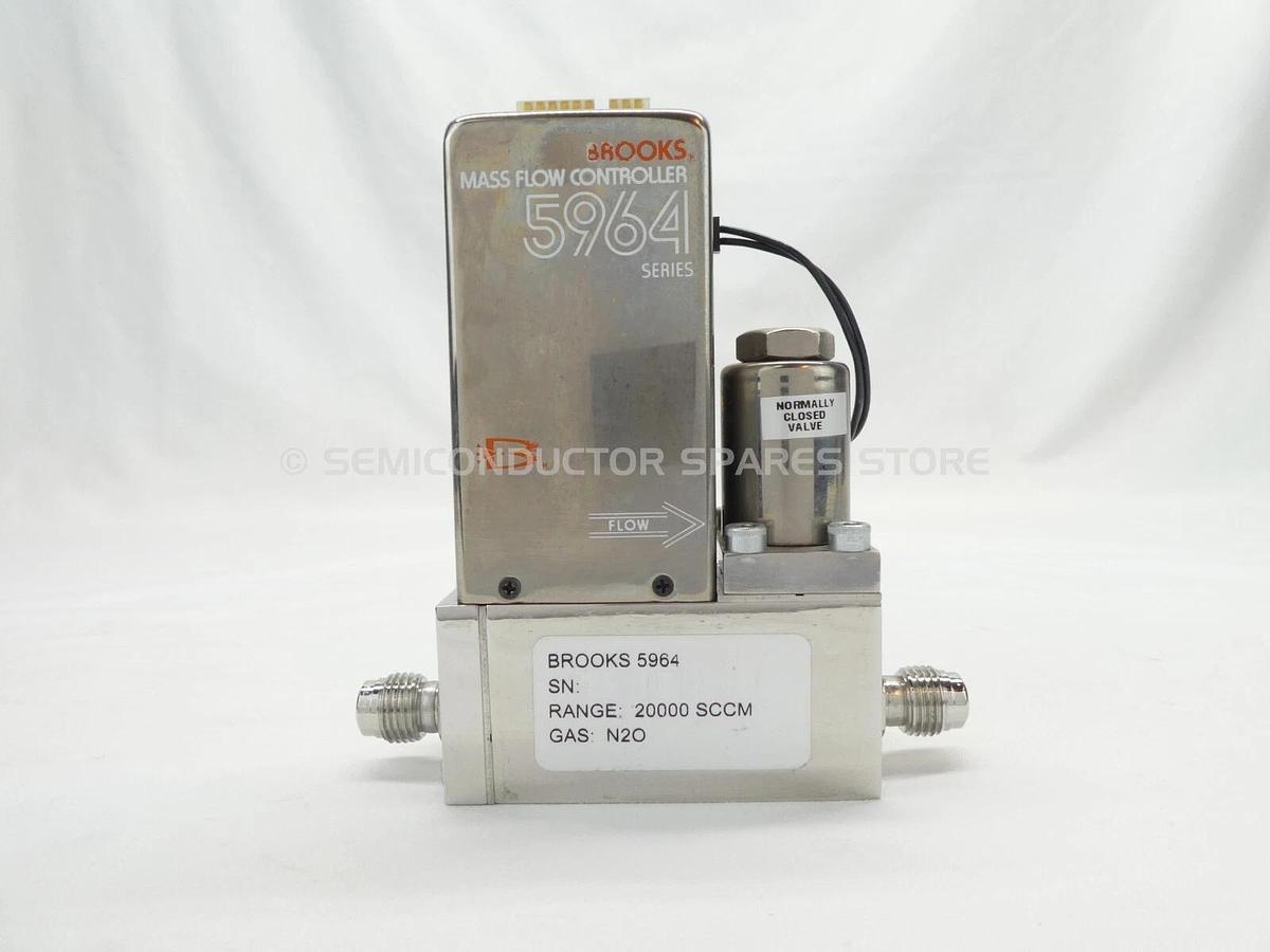 Refurbished Brooks 5964 Mass Flow Controller MFC 20000 SCCM N2O Lot of 2 OEM Refurbished
