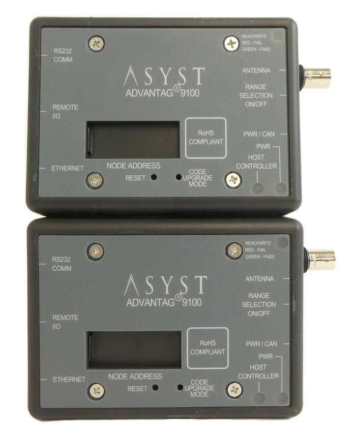 Used Asyst 9701-2936-01 RFID Controller Advantag 9100 Lot of 2 Working Surplus