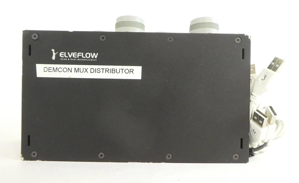 Used Elveflow Plug and Play Microfluidics Demcon Mux Distributor Umarked Working