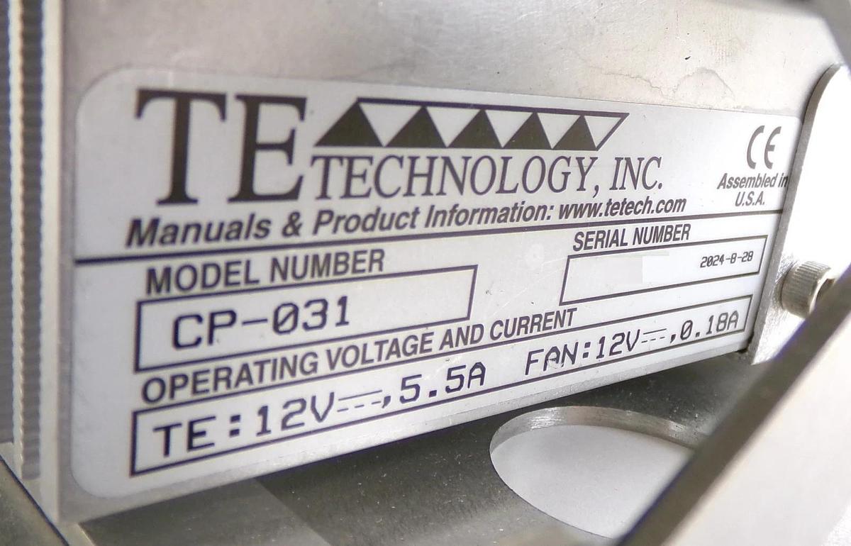 TE Technology CP-031 Peltier Cooler Assembly AMAT 0010-57215 New Surplus