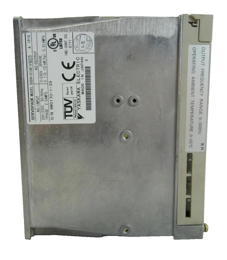 Used Yaskawa Electric SGDH-01AEY903 Servo Drive SERVOPACK AMAT 0190-08038 Working