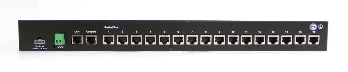 Used Moxa NPort 6650-16 Port Terminal Server AMAT 0190-38063 Working Surplus