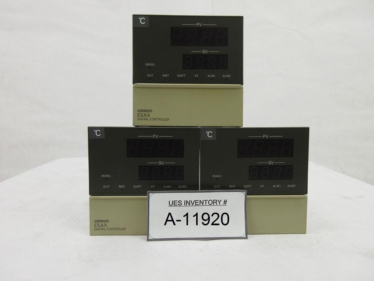 Used Omron E5AX-LA02 Digital Process Temperature Humidity Controller E5AX Lot of 3