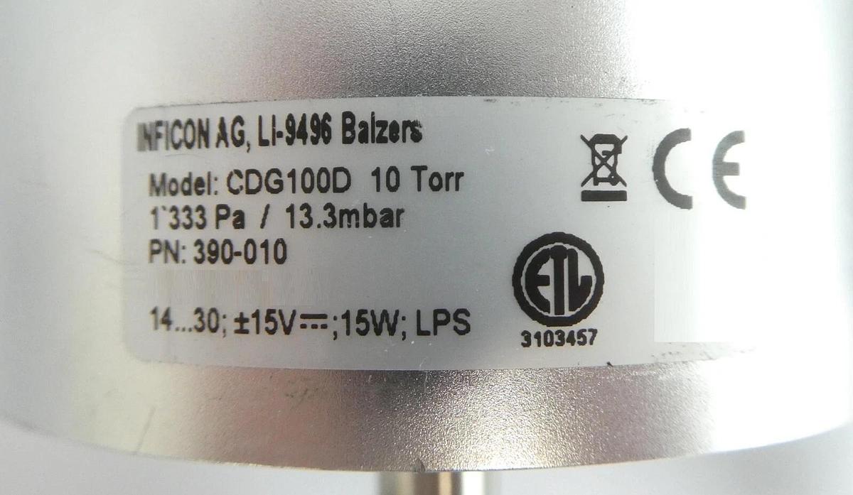 Used Inficon CDG100D Baratron Transducer CDG100D Reseller Lot of 14 Working Surplus