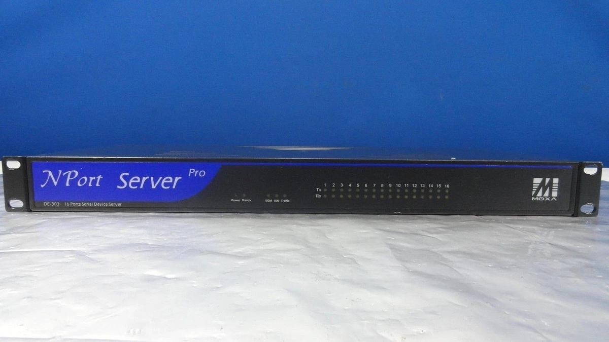 Used Moxa DE-303 16-Port Server A0JCC0914444 Revision 1.3C Used Working