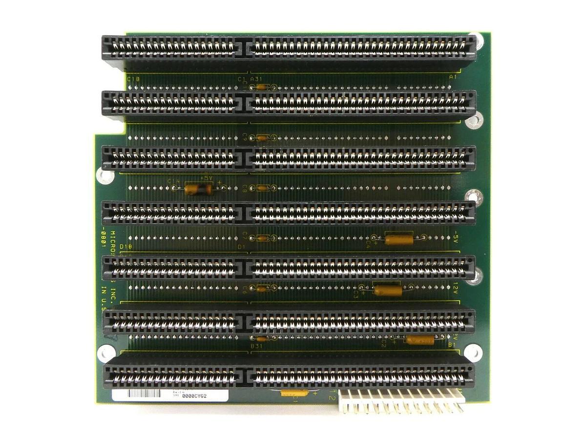 Used Texas Microsystems 10813 PCA Backplane PCB BM7-AT 7AT Slots SVG 90S DUV Spare