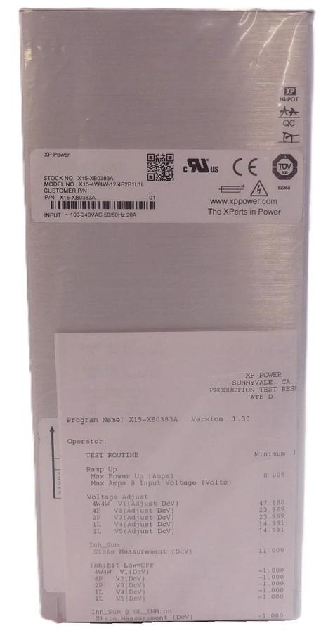 XP Power X15-XB0383A fleXPower Power Supply X15-4W4W-12/4P2P1L1L New