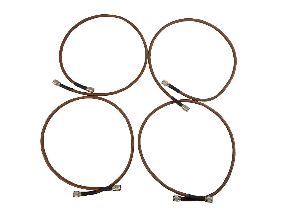 Used Novellus Systems 38-360340-00 RF Coaxial Cable 4 Foot Reseller Lot of 4 Working
