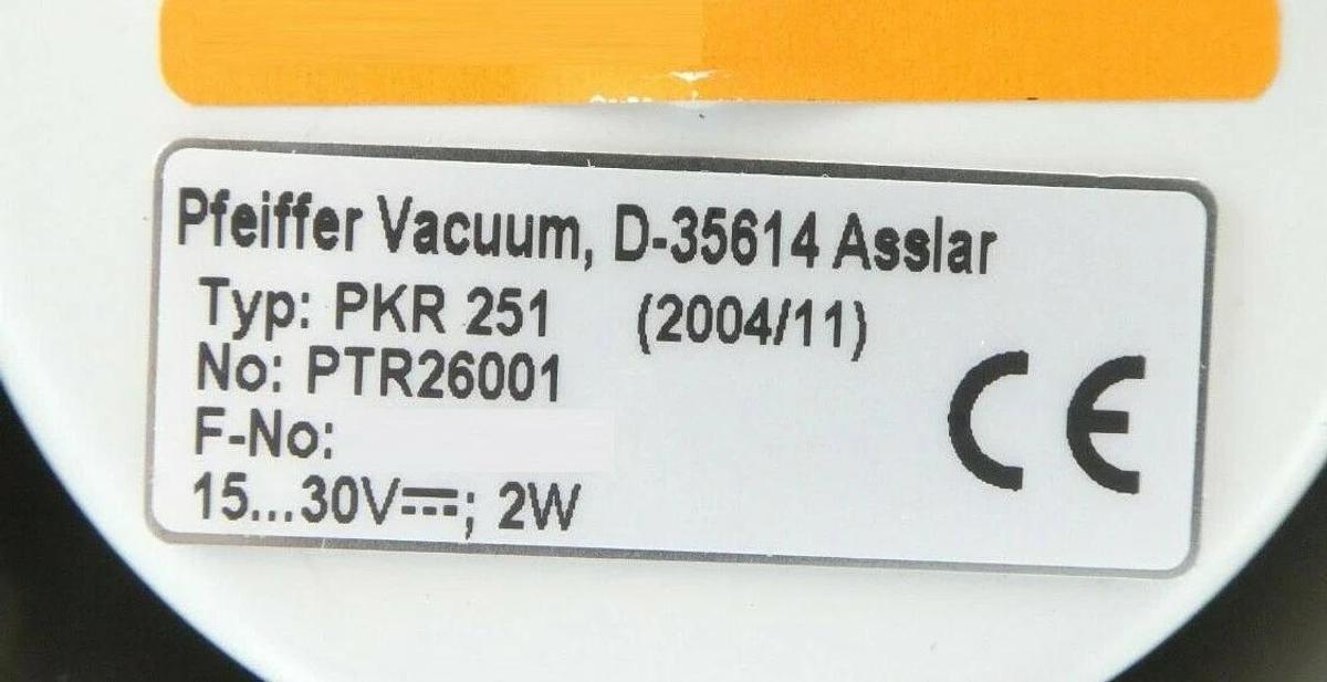 Used Pfeiffer PTR26002 Vacuum Gauge PKR 251 KLA-Tencor eS31 E-Beam System Working