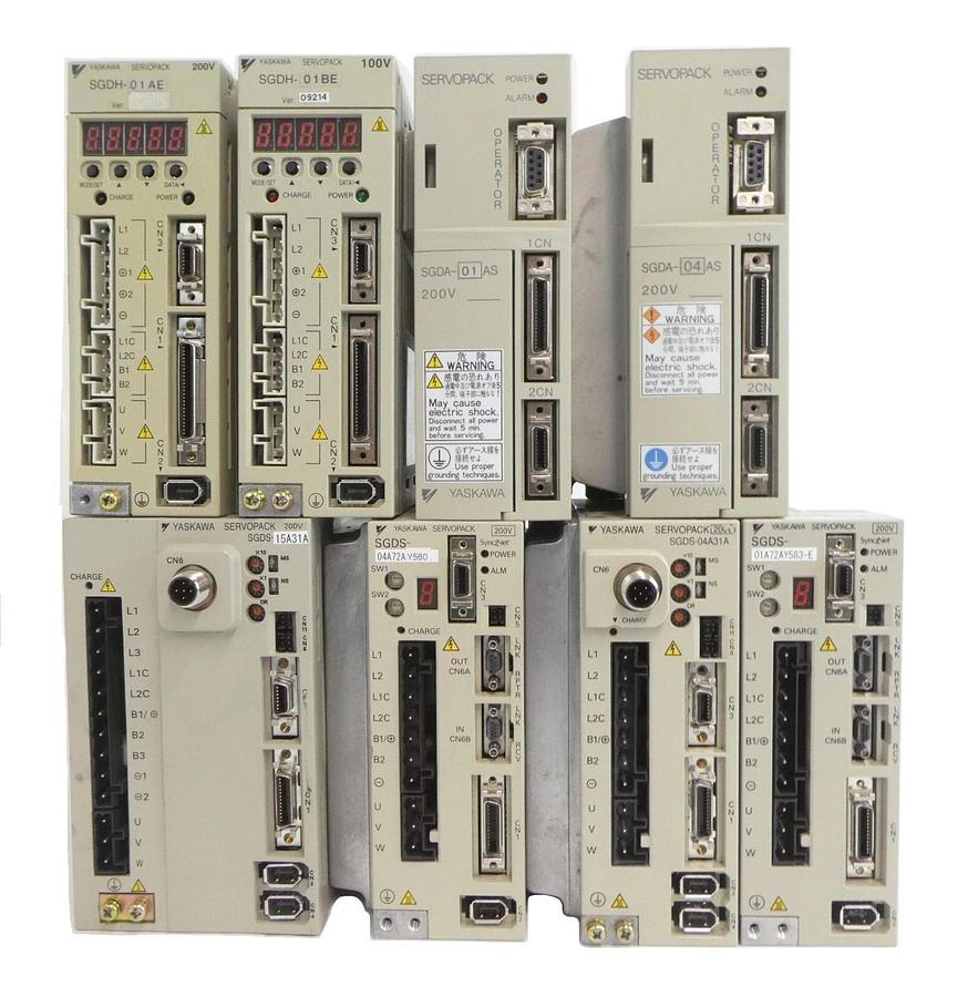 Used Yaskawa Electric SERVOPACK Servo Driver Assembly Reseller Lot of 8 Working
