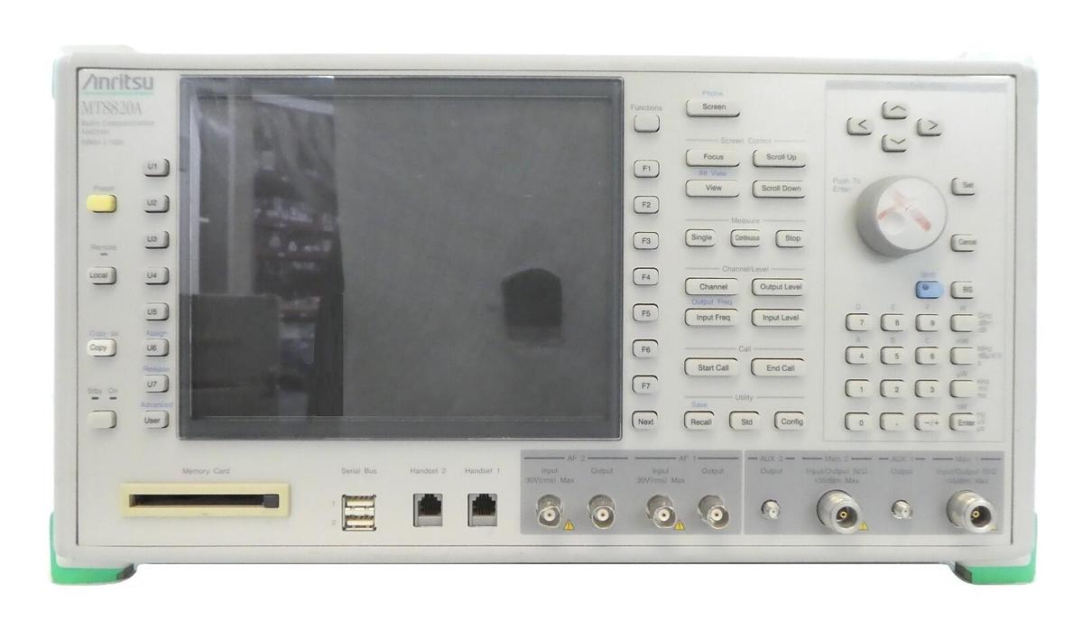 Used Anritsu MT8820A Radio Communication Analyzer 30MHz-2.7GHz Bent Connectors Spare
