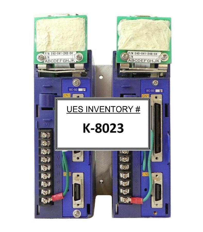 Used Shinko Electric E4305502406 AC Servo Driver BD-02-B Lot of 2 300mm OHV Working