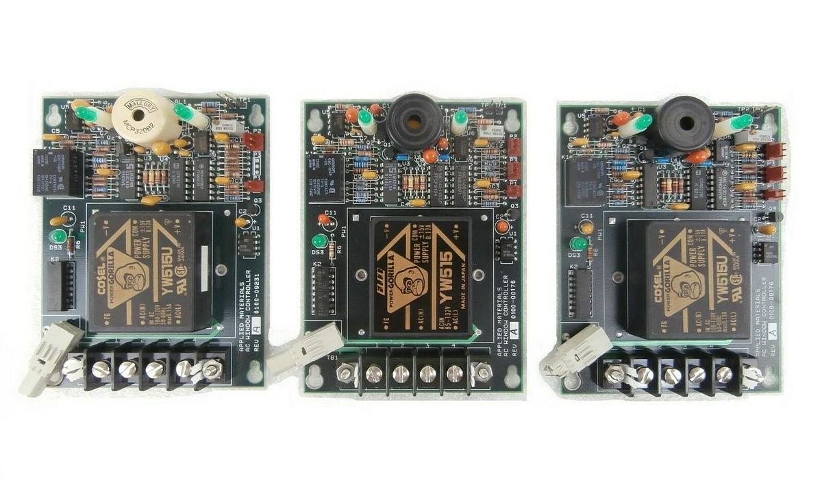 Used AMAT Applied Materials 0110-00176 AC Window Control PCB Lot of 3 Spare Untested