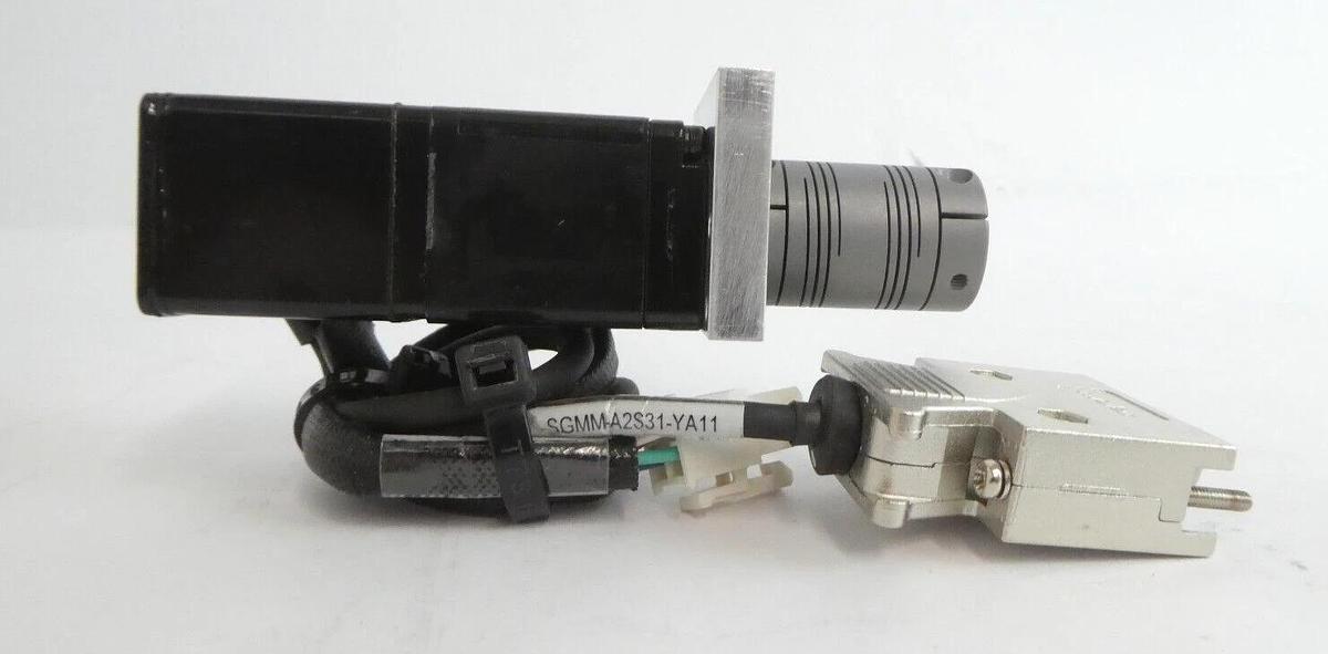 Used Yaskawa SGMM-A2S31-YA11 AC Servo Motor Reseller Lot of 2 Working Surplus