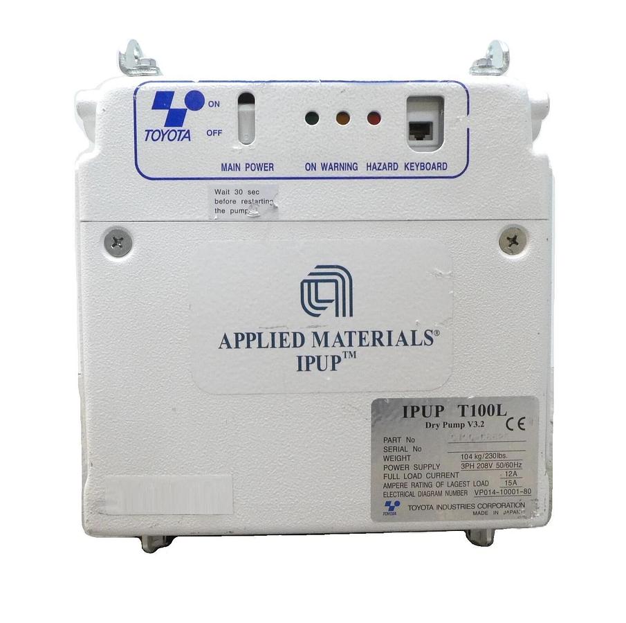 Used IPUP T100L Toyota 0190-08825 Dry Pump AMAT Applied Materials Tested For Rebuild
