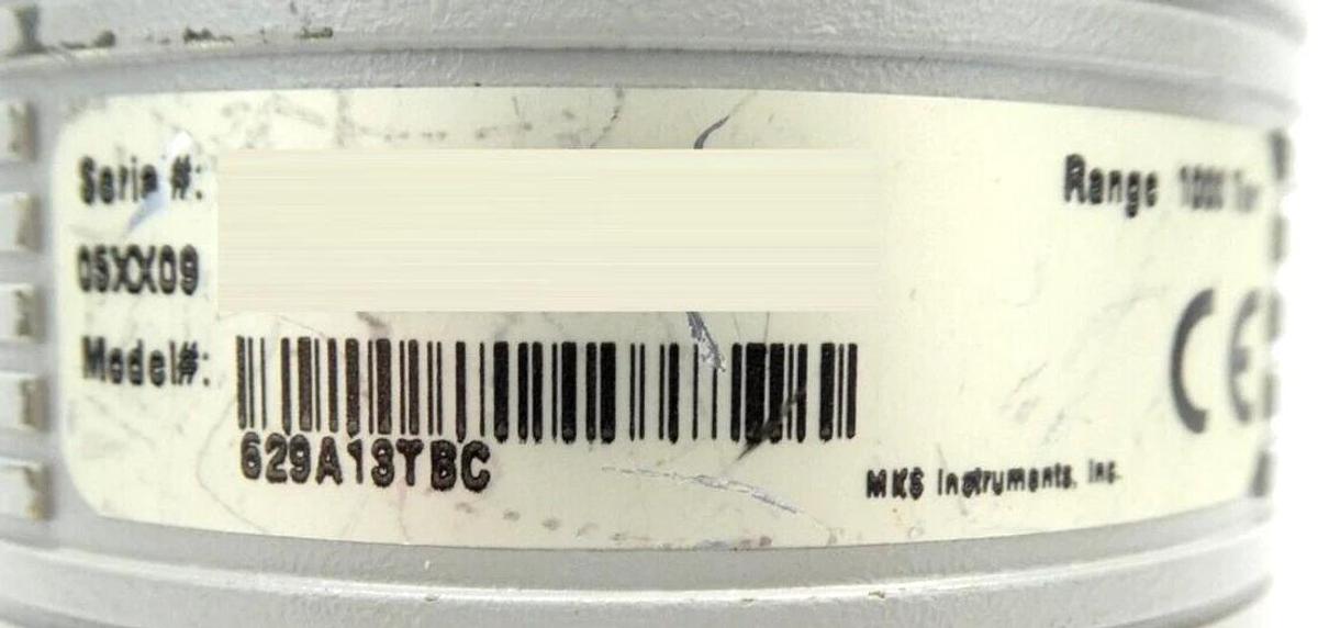 Used MKS Instruments 629A13TBC Baratron Capacitance Manometer Tested Working Surplus