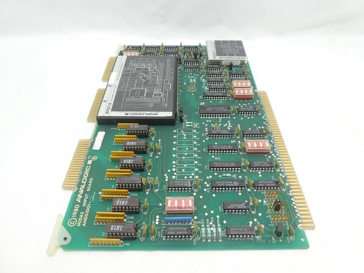 Used Analogic D4-8623 Midas Input Board PCB ANDS1001-4 Rev. 3 Varian F9092001 Working