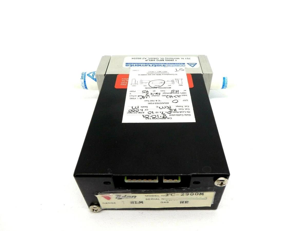 Used Tylan FC-2900M Mass Flow Controller MFC 1 SLM He 2900 Series Working Surplus