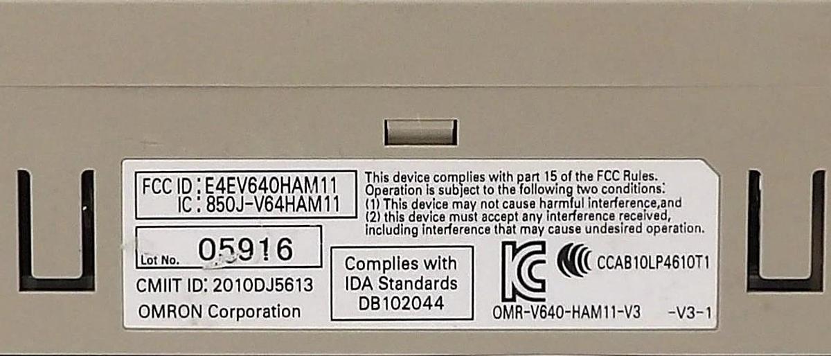 Used Omron V640-HAM11-V3-1 Amplifier Unit Reseller Lot of 2 Working Surplus