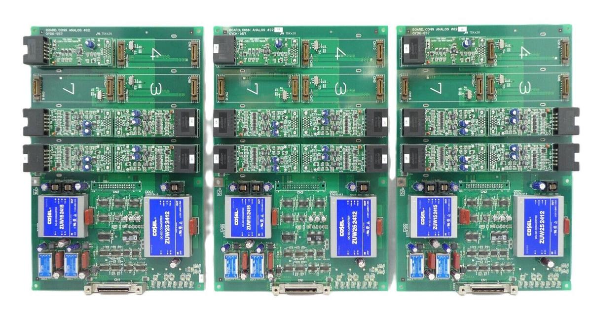 Used TEL Tokyo Electron OYDK-057 Analog Connector #02 PCB Reseller Lot of 3 Working