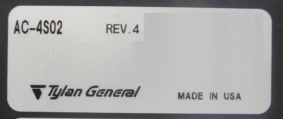 Used Tylan General AS-4S02 Throttle Valve Controller Novellus 27-00141-00 As-Is