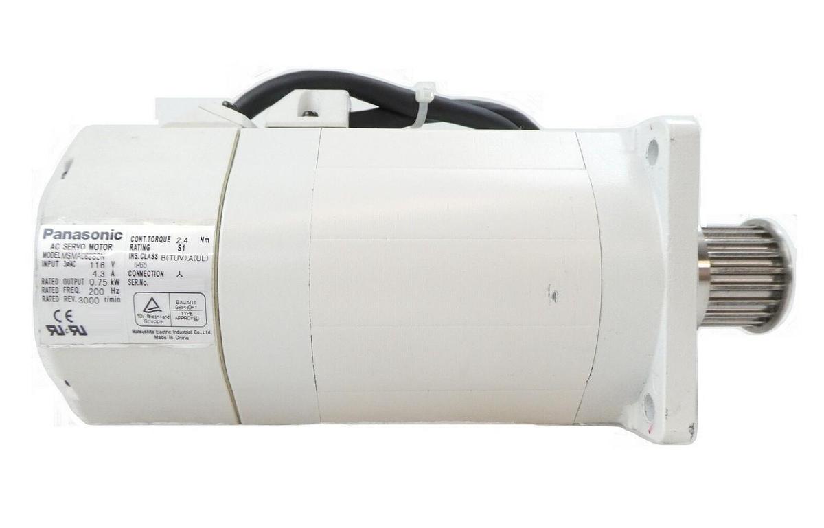 Used Panasonic MSMA082S2N Servo Motor Y AXIS CRA TEL Tokyo Electron Lithius Working