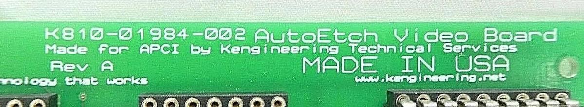 Kengineering Tech K810-01984-002 AutoEtch Video PCB Card Lam 810-1984-002 New