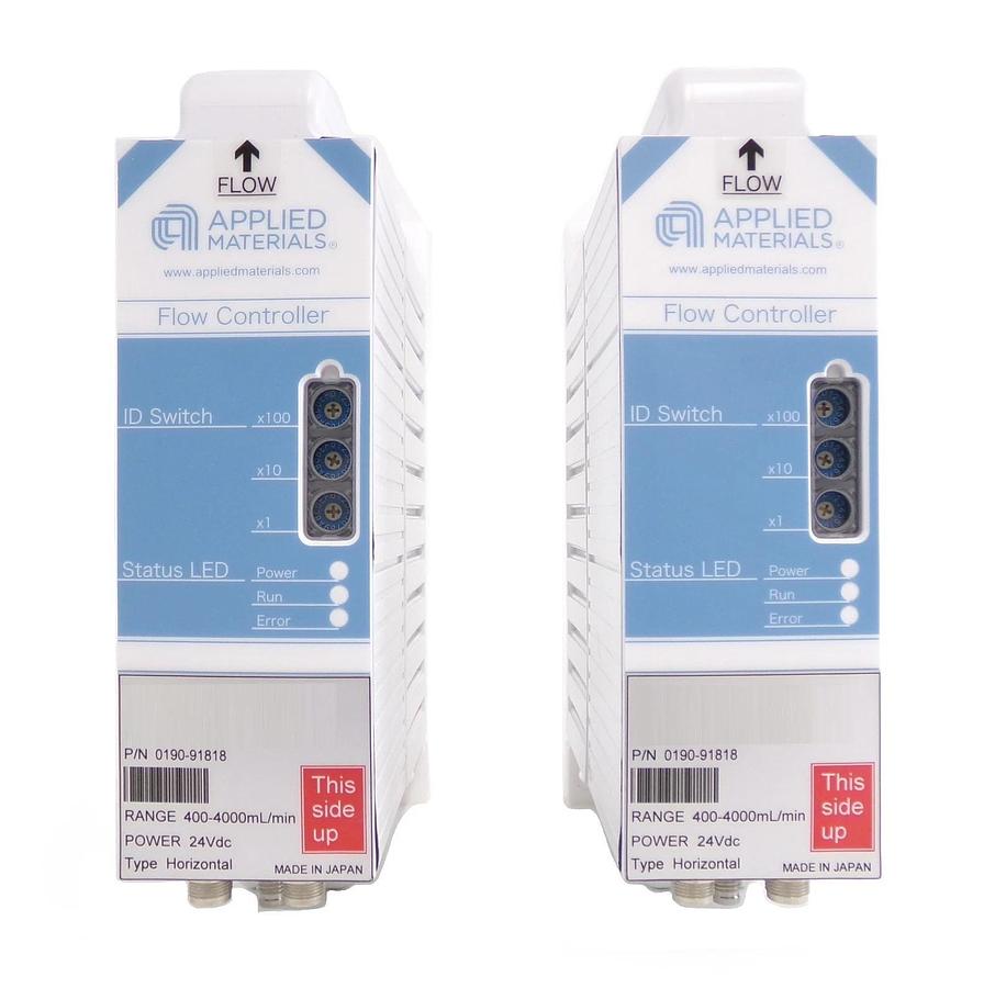 Used AMAT Applied Materials 0190-91818 Flow Controller 400-4000mL Lot of 2 Working