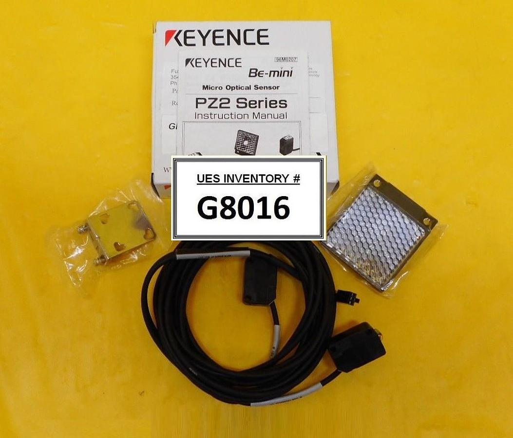 Keyence PZ2-61 Micro Optical Sensor Square Retro-Reflective ASM 02-333658D01 New