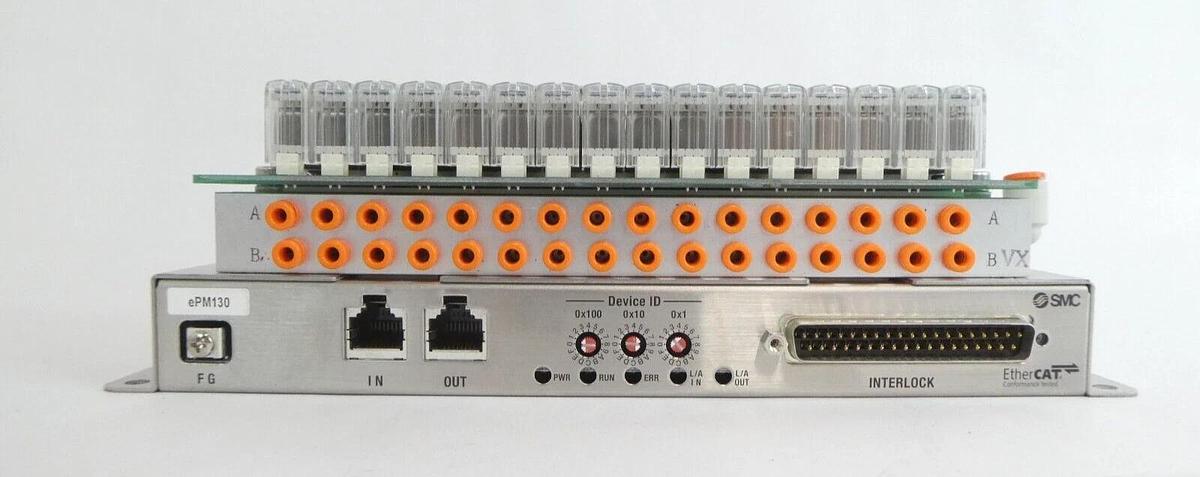 Used SMC IN587-33-1 32-Point EtherCAT Pneumatic Manifold Lot of 3 Working Surplus