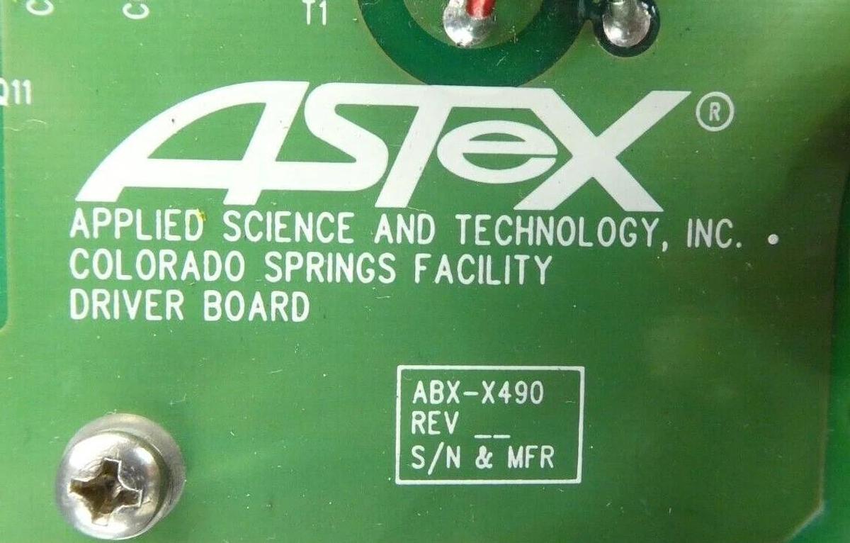 Used ASTeX ARX-X490 Driver PCB ABX-X490 AMAT Centura ETO Rack MKS Working Surplus