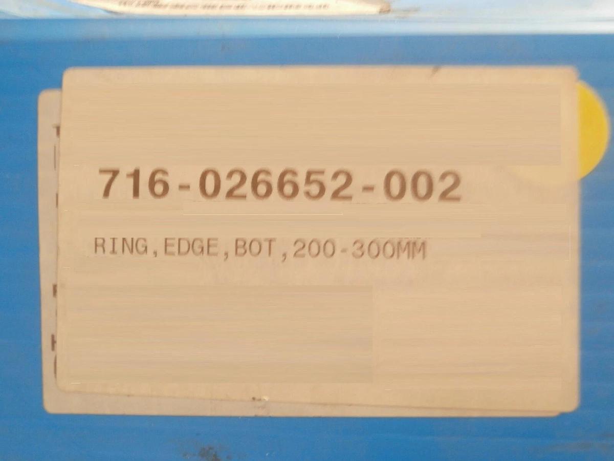 Used Lam Research 716-026652-002 Quartz Bot Edge Ring 200-300mm New Surplus