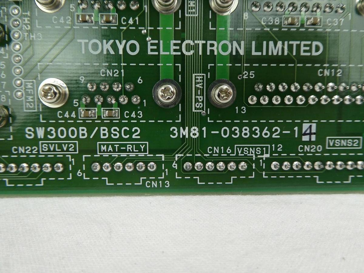 Used TEL Tokyo Electron 3M81-038362-14 Board PCB SW300B/BSC2 Trias System Working