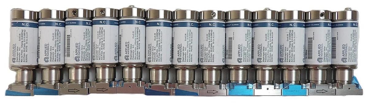 Used AMAT Applied Materials 0190-51313 Diaphram Valve Lot of 13 Working