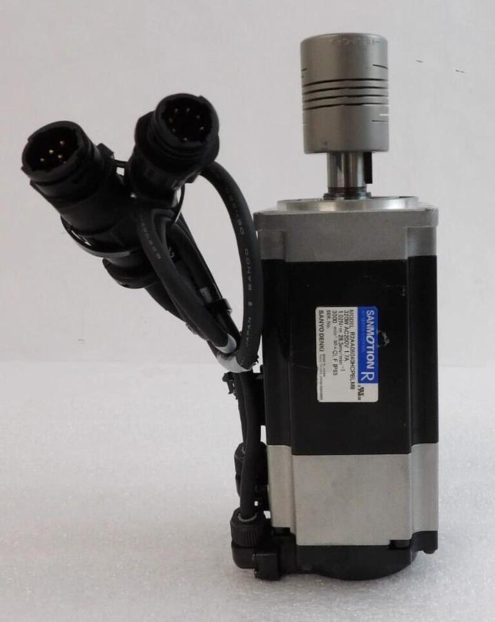 Used Sanyo Denki R2AA06040HCPBLM8 AC Servo Motor SANMOTION R Lot of 2 As-Is