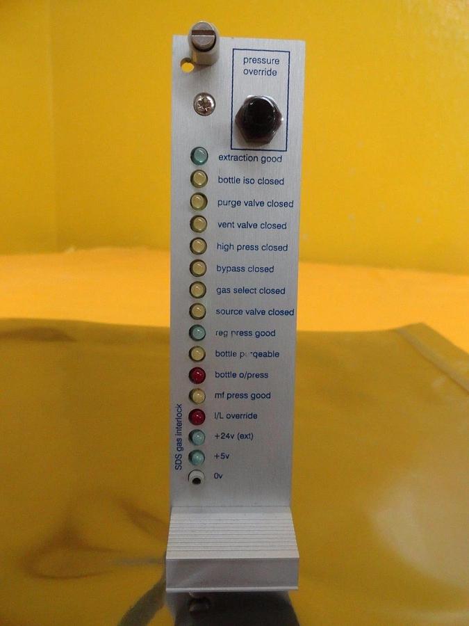 Used AMAT Applied Materials 0100-02195 Gas Interlock 10 Torr SDS PCB Card Used