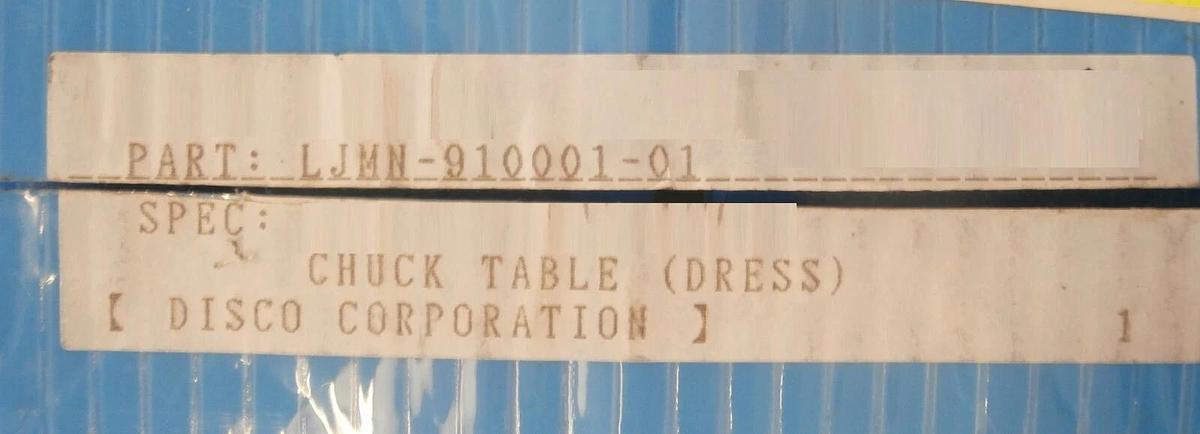 Used Disco Hi-Tec LJMN-910001-0 Chuck Table Dress Saw Working Surplus