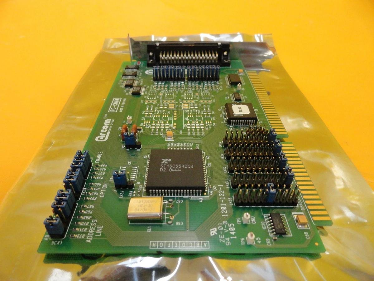Used Arcom Control Systems PC-COM4-(RS232) RS232 Communications PCB Card PC-COM4 Used