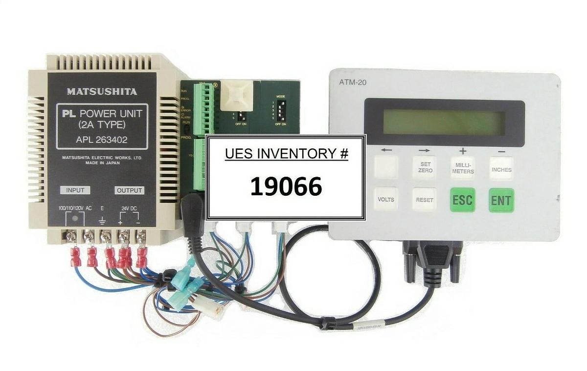 Used Matsushita FP0 Series PLC Set with Display NAiS FP0-C10RS FP0-A21 ATM-20 Working