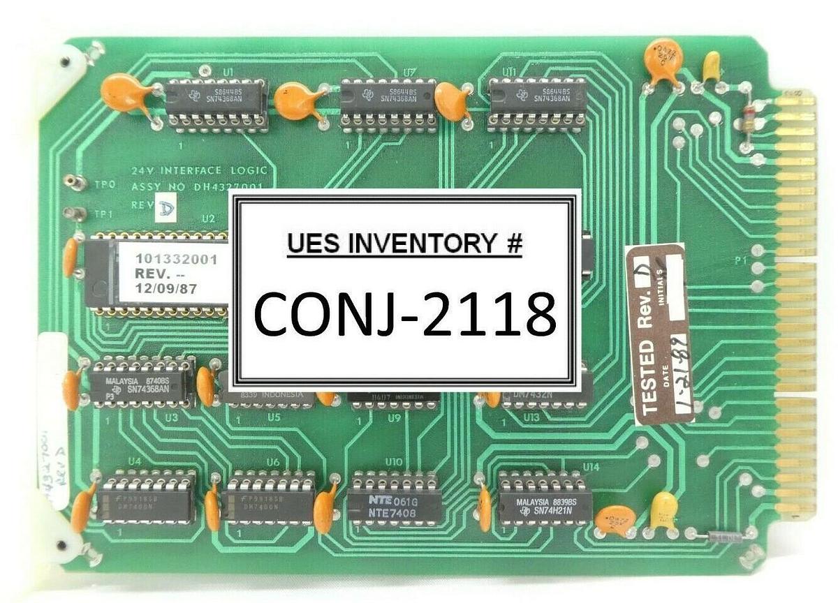 Used Varian Semiconductor VSEA DH4327001 24V Interface Logic PCB Card Rev. D Working