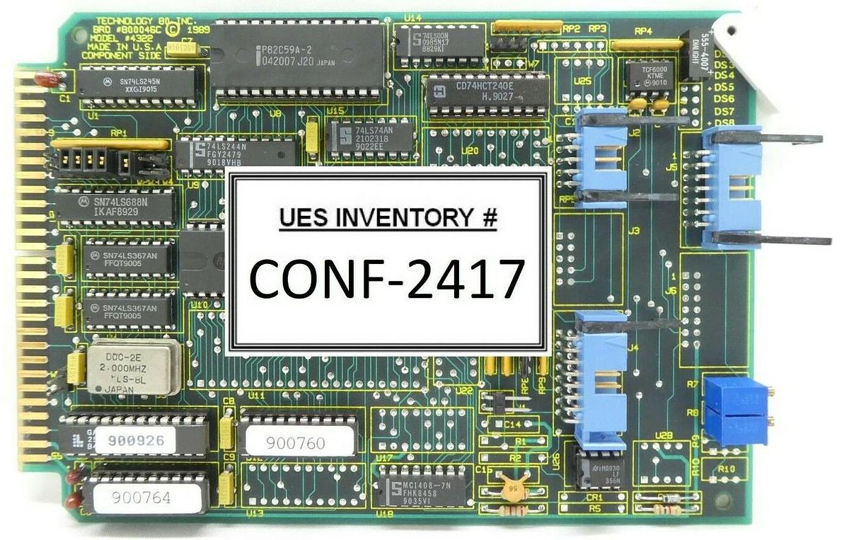 Used Technology 80 4322 Motor Control PCB Card B00046C KLA-Tencor 53-0012 Working
