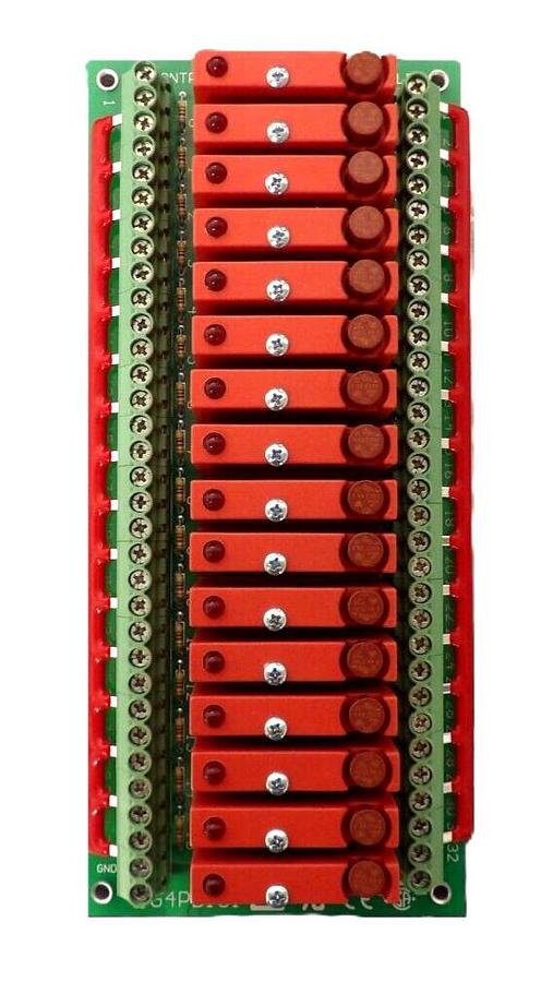 Used Opto 22 G4PB16I 16-Channel I/O Module Rack PCB Assembly Working Spare