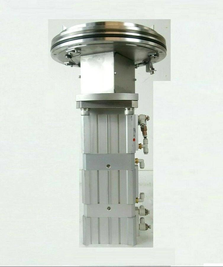 Used SMC CDQ2F140-XC11-DCM929EM Pneumatic Cylinder Chamber Wafer Chuck Working Spare