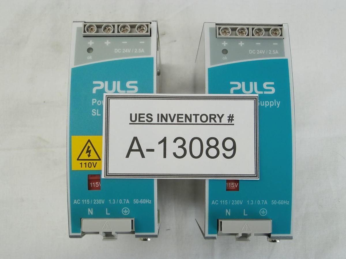 Used PULS SL2.100 DIN Rail 24.5 VDC Power Supply SL 2.5 Reseller Lot of 2 Used
