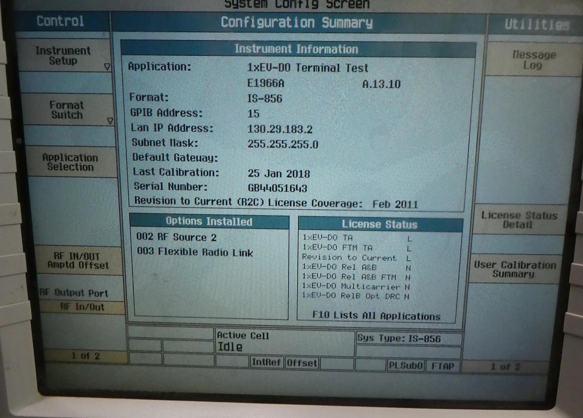 Used Anritsu MT8820C Radio Communication Analyzer GSM W-CDMA CDMA2000 LTE Spare